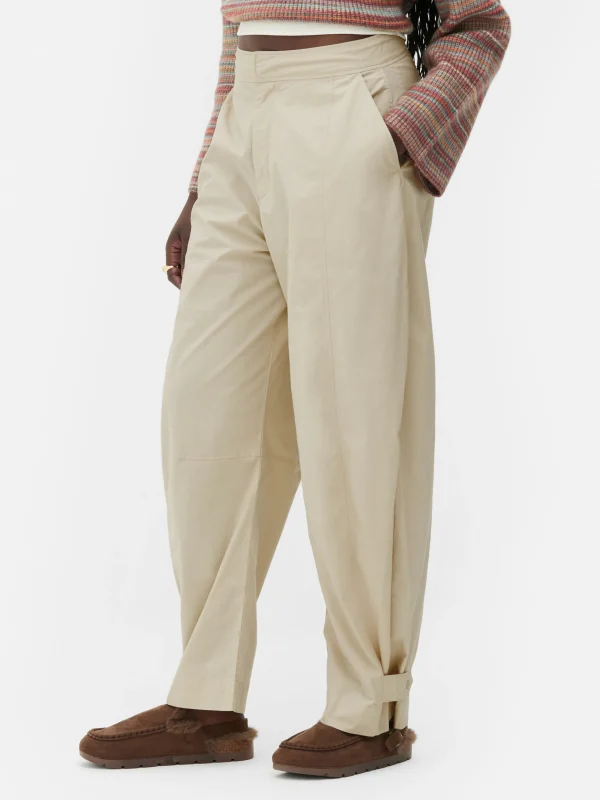 Primark Rita Ora Utility Barrel Leg Pants Stone Cheap