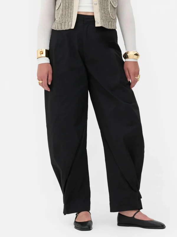 Primark Rita Ora Utility Barrel Leg Pants Black Discount