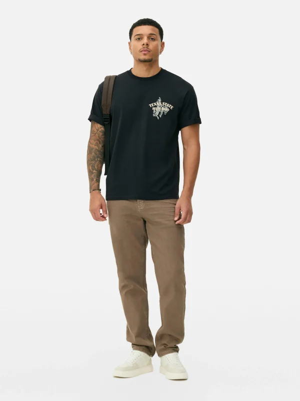 Primark Rodeo Print T-Shirt Black Outlet