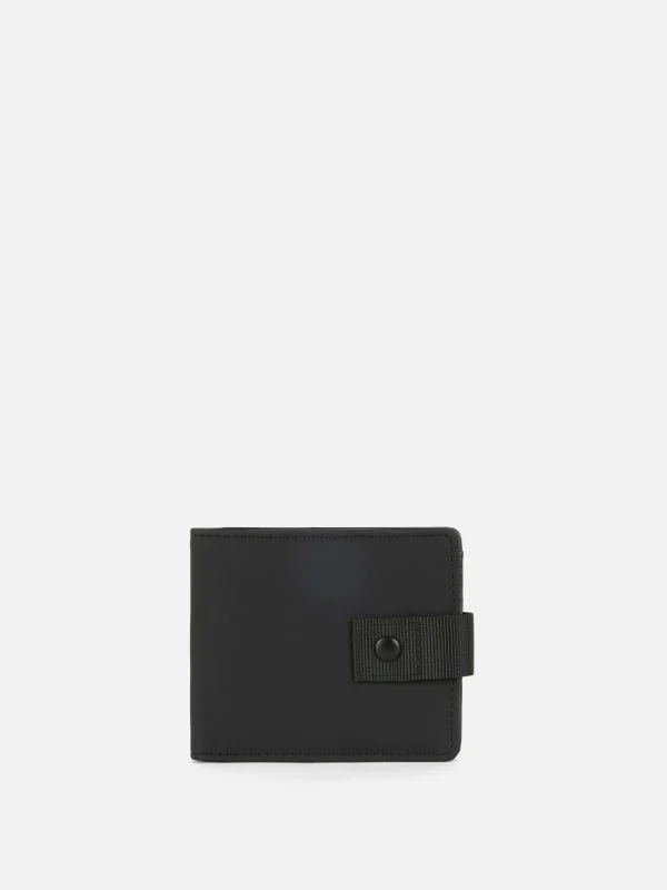 Primark Rubberised Bifold Wallet Black Cheap