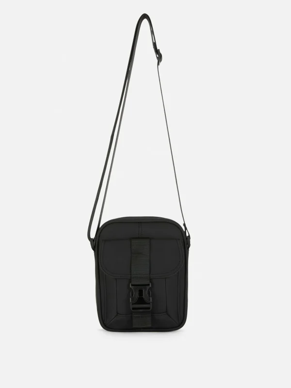 Primark Rubberized Crossbody Bag Black Cheap