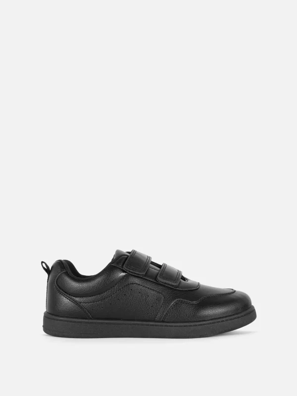 Primark School Double Strap Low Tops Black Cheap