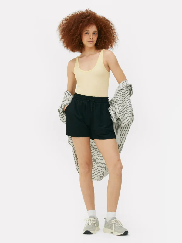 Primark Seamless Ribbed Scoop Neck Bodysuit Lemon Best