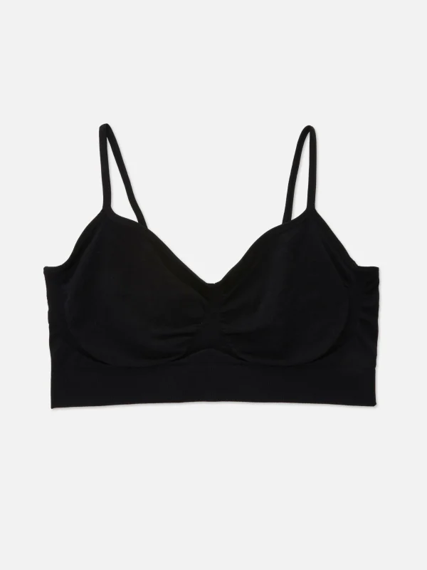 Primark Seamless Wireless Bralette Black New