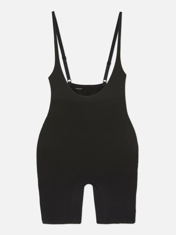 Primark Shapewear Open-Bust Mid-Thigh Bodysuit Black Sale