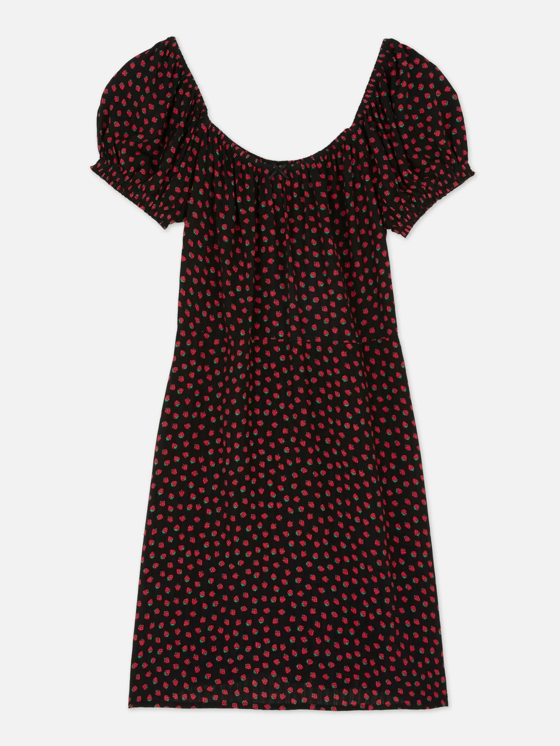 Primark Short Sleeve Mini Dress Dark Red Best