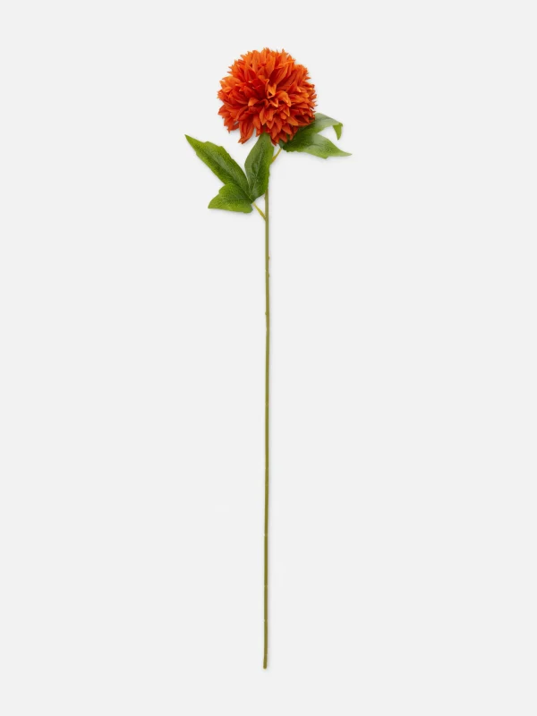 Primark Single Stem Faux Chrysanthemum Orange Hot