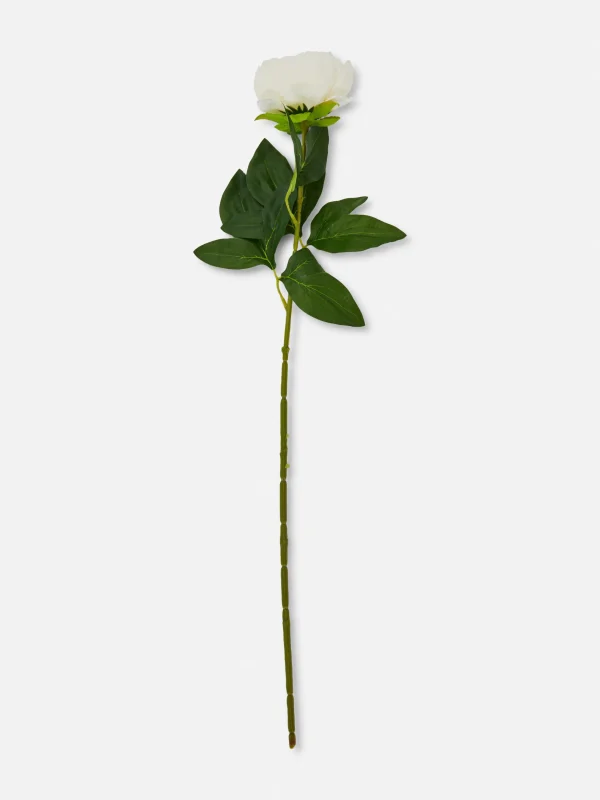 Primark Single Stem Faux Peony White Flash Sale