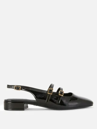 Primark Slingback Double Strap Mary Janes Black Shop
