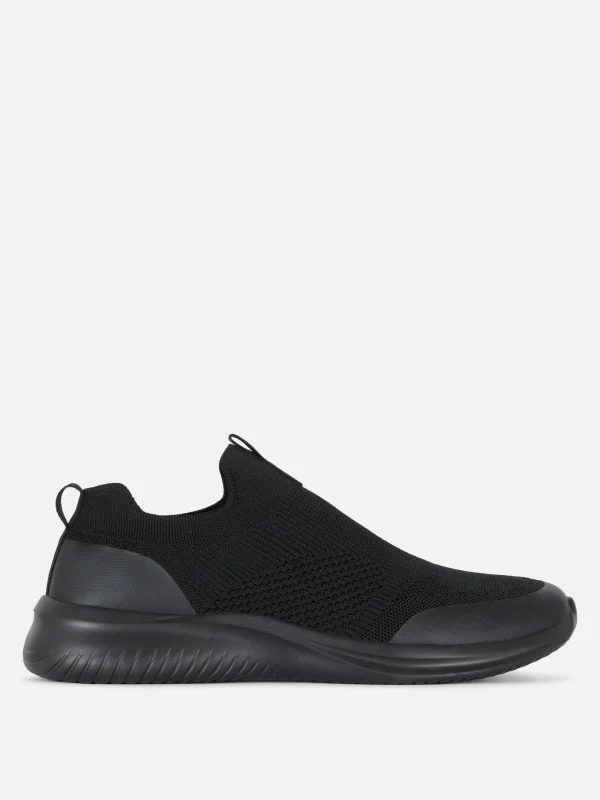 Primark Slip On Sports Sneakers Black Flash Sale