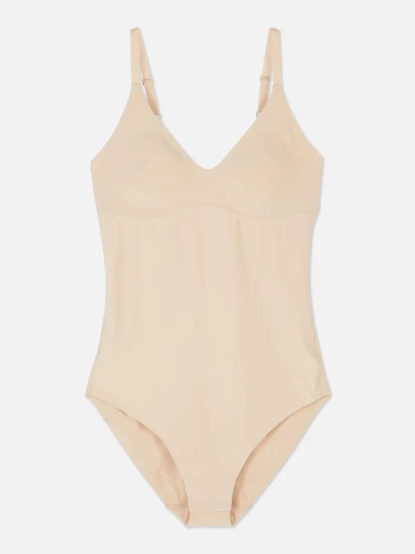 Primark Smoothing Shapewear Moulded Cup Bodysuit Taupe Cheap