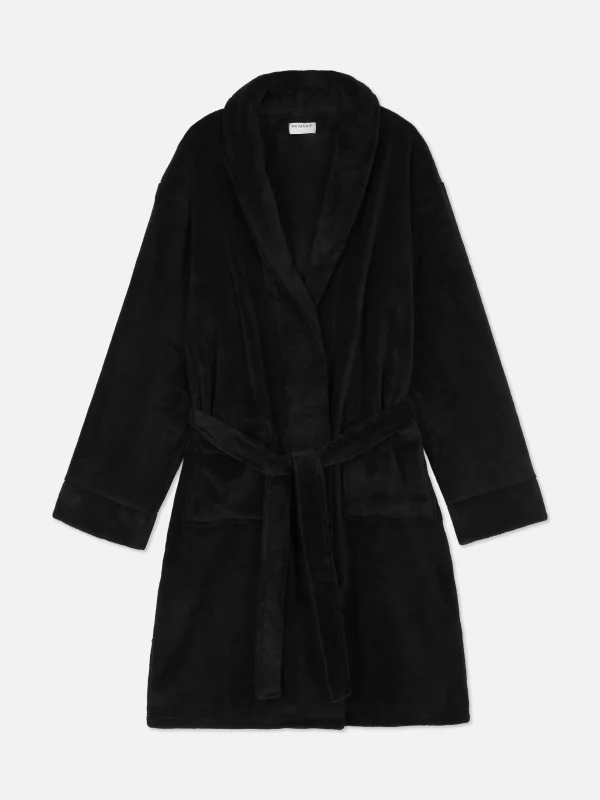 Primark Soft-Touch Robe Black Outlet