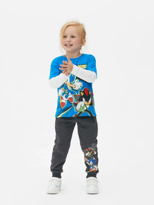 Primark Sonic The Hedgehog Graphic Joggers Charcoal Best