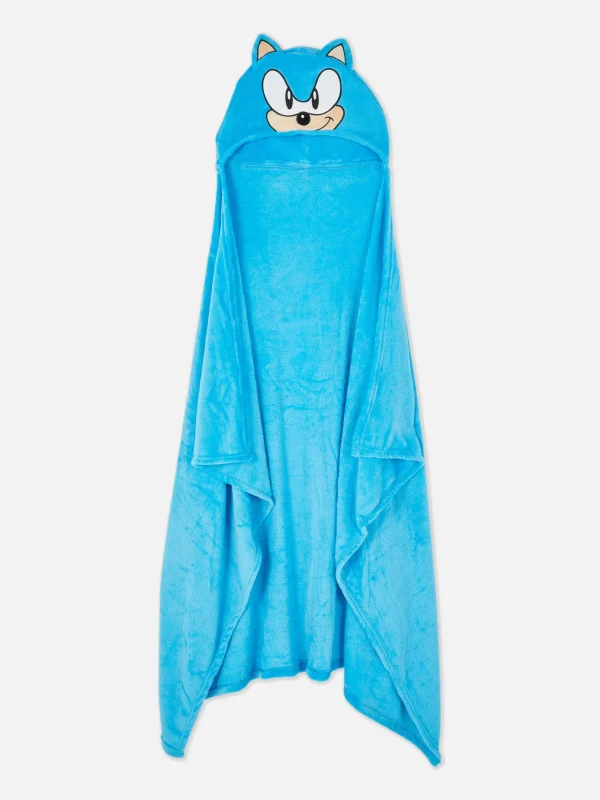 Primark Sonic The Hedgehog Hooded Throw Blue Cheap