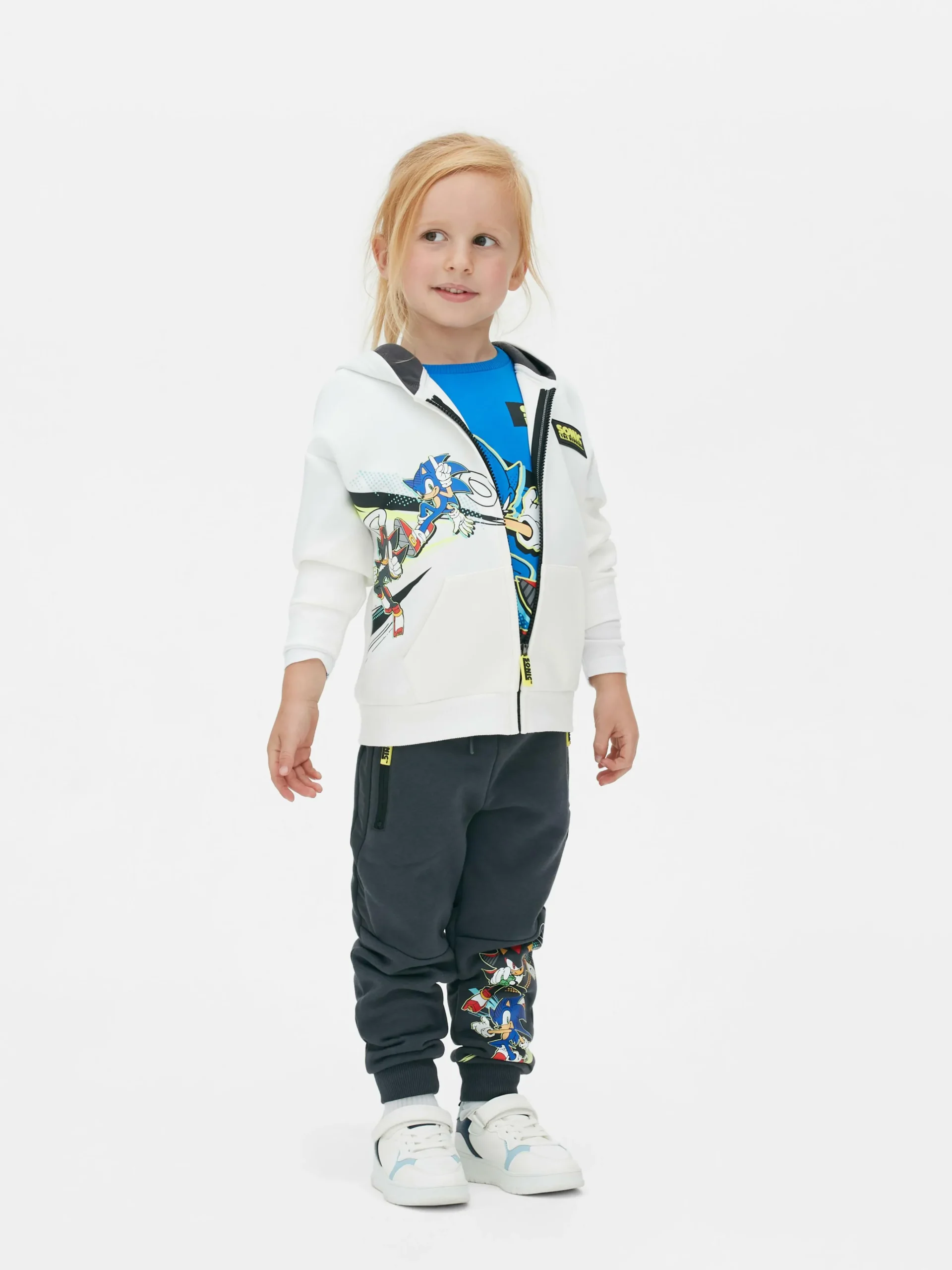 Primark Sonic The Hedgehog Zip Hoodie Ivory Cheap