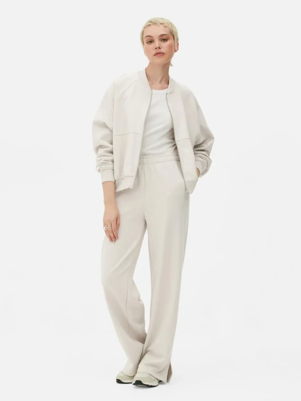 Primark Split Hem Joggers Set Ivory Hot