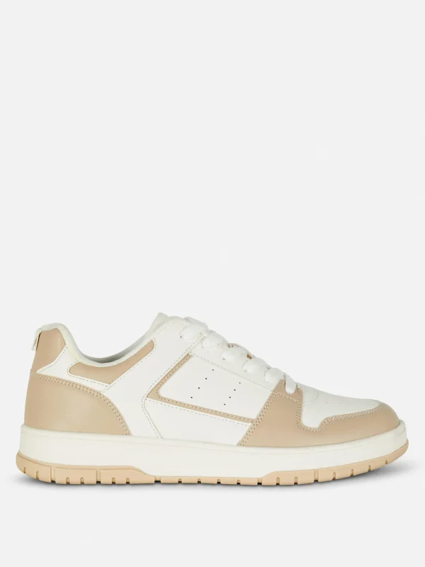 Primark Sporty Paneled Low Tops Natural Sale