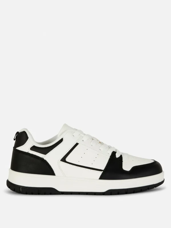 Primark Sporty Paneled Low Tops Black/White Outlet