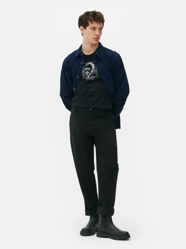 Primark Straight Fit Chinos Black Shop