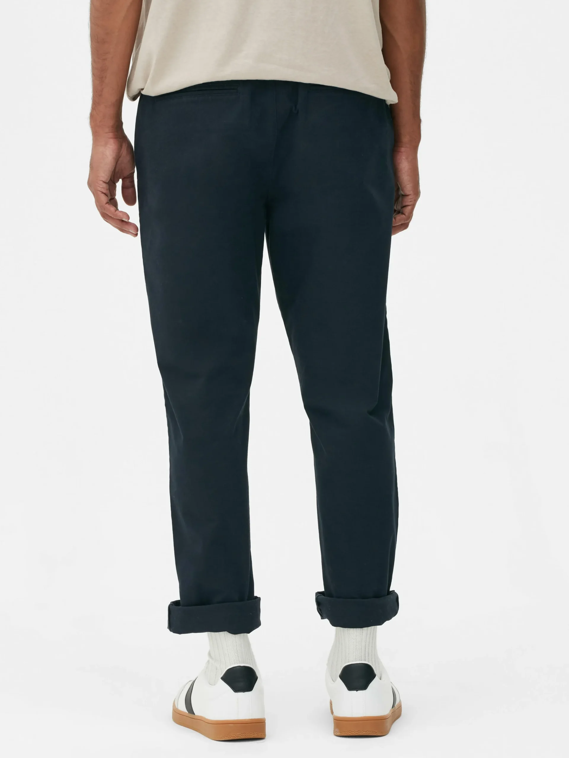 Primark Straight Fit Chinos Navy Cheap