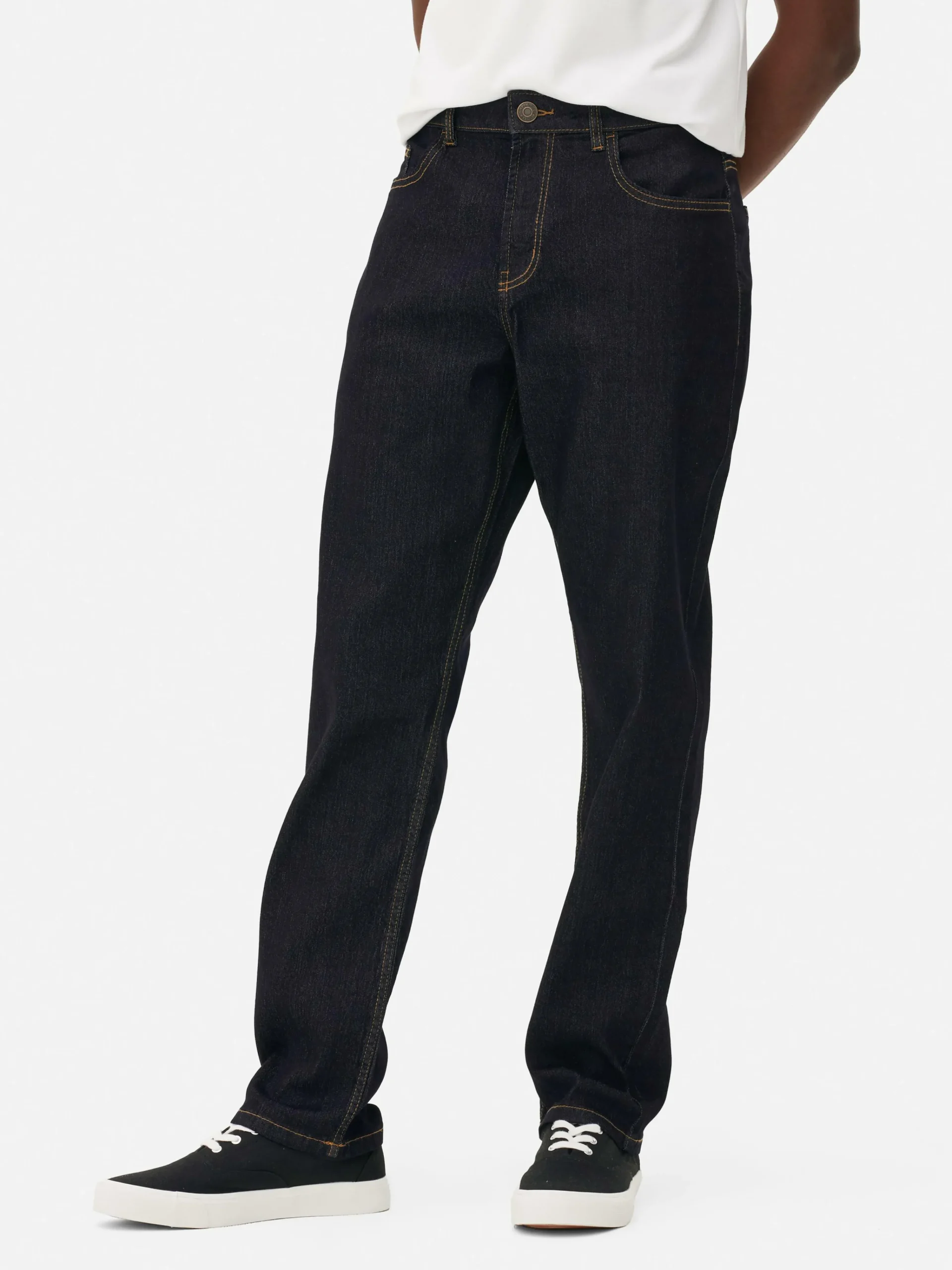 Primark Straight Fit Denim Jeans Dark Blue Shop