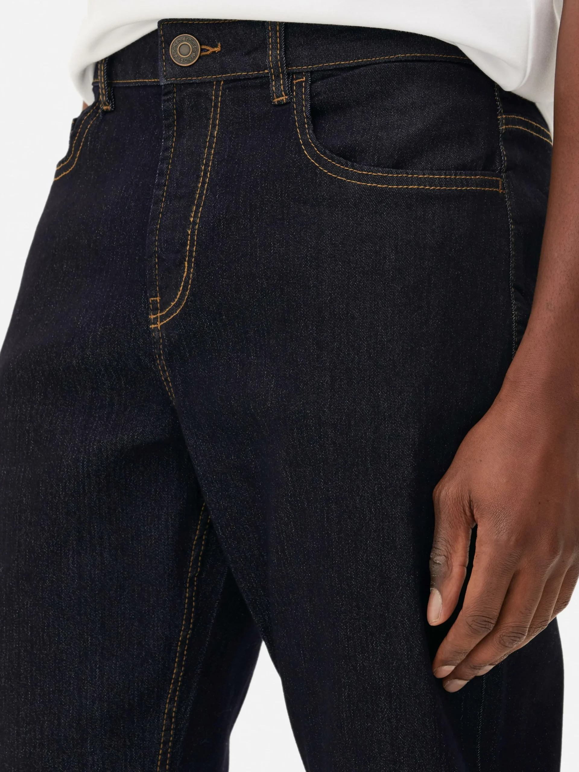 Primark Straight Fit Denim Jeans Dark Blue Shop