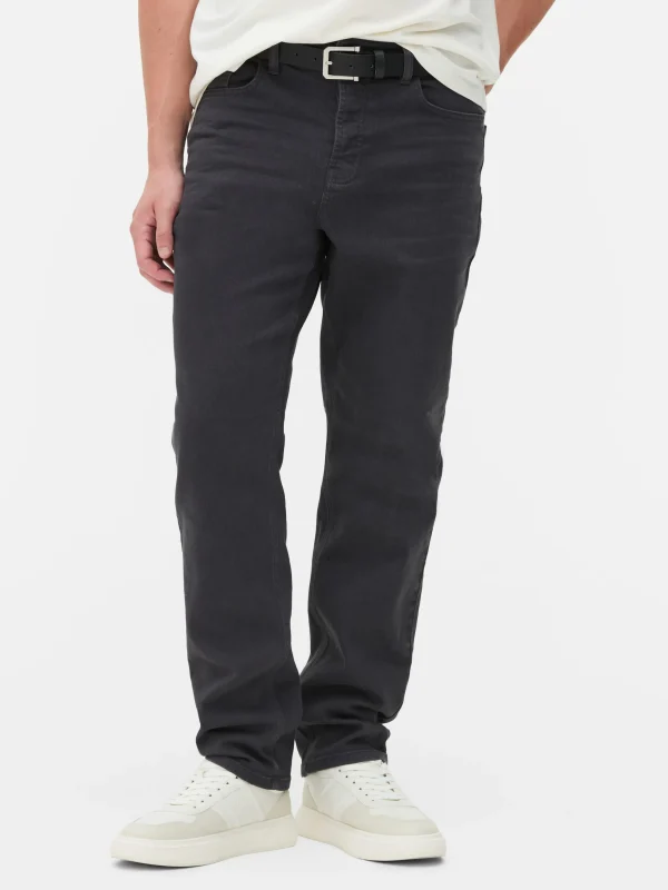 Primark Straight Leg Jeans Gray Fashion