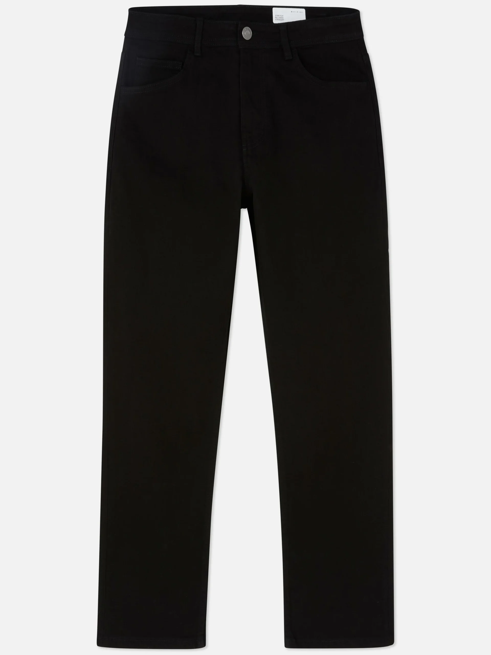 Primark Straight Leg Twill Jeans Black Online