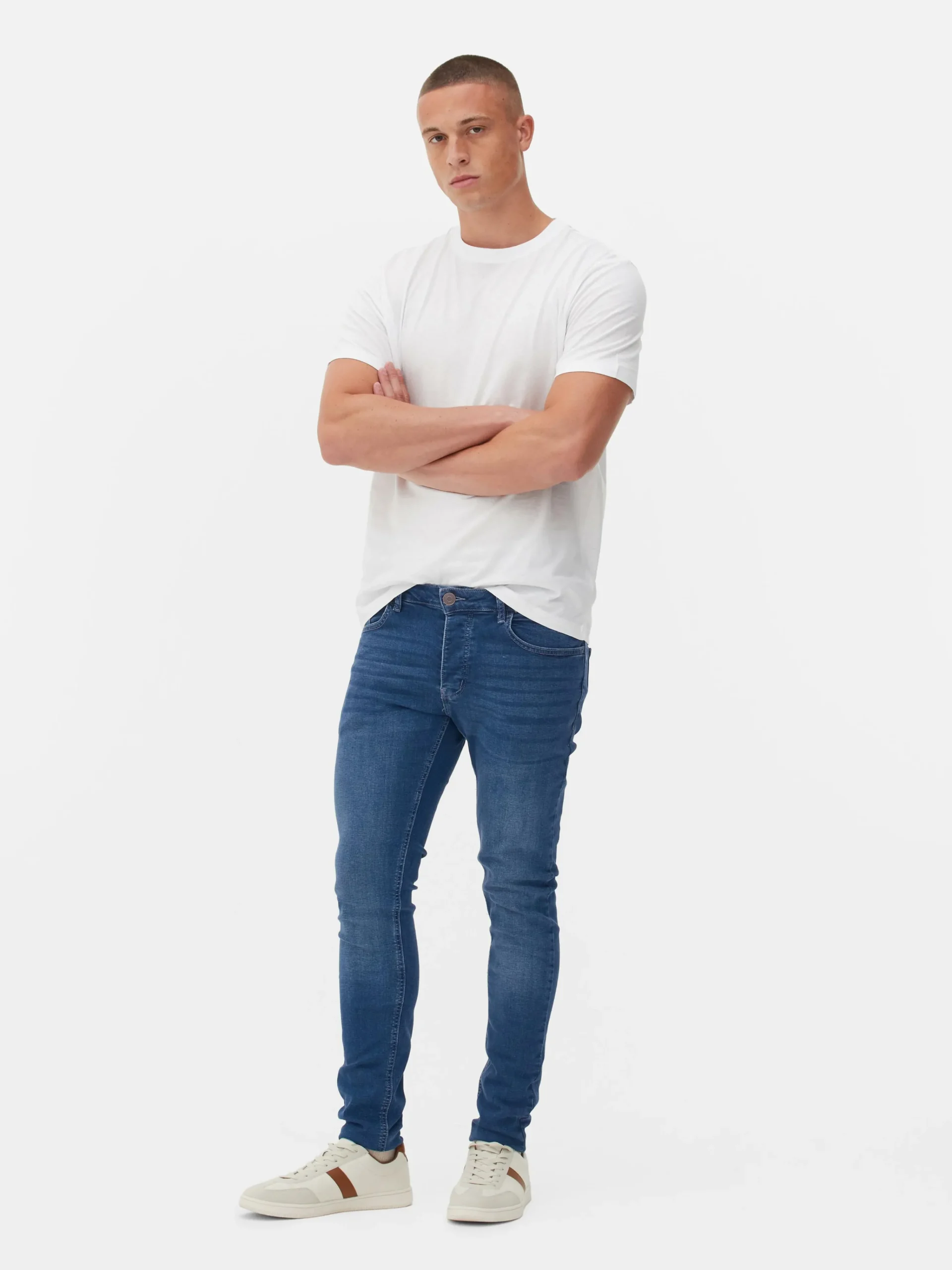 Primark Stretch Skinny Jeans Dark Blue Best Sale