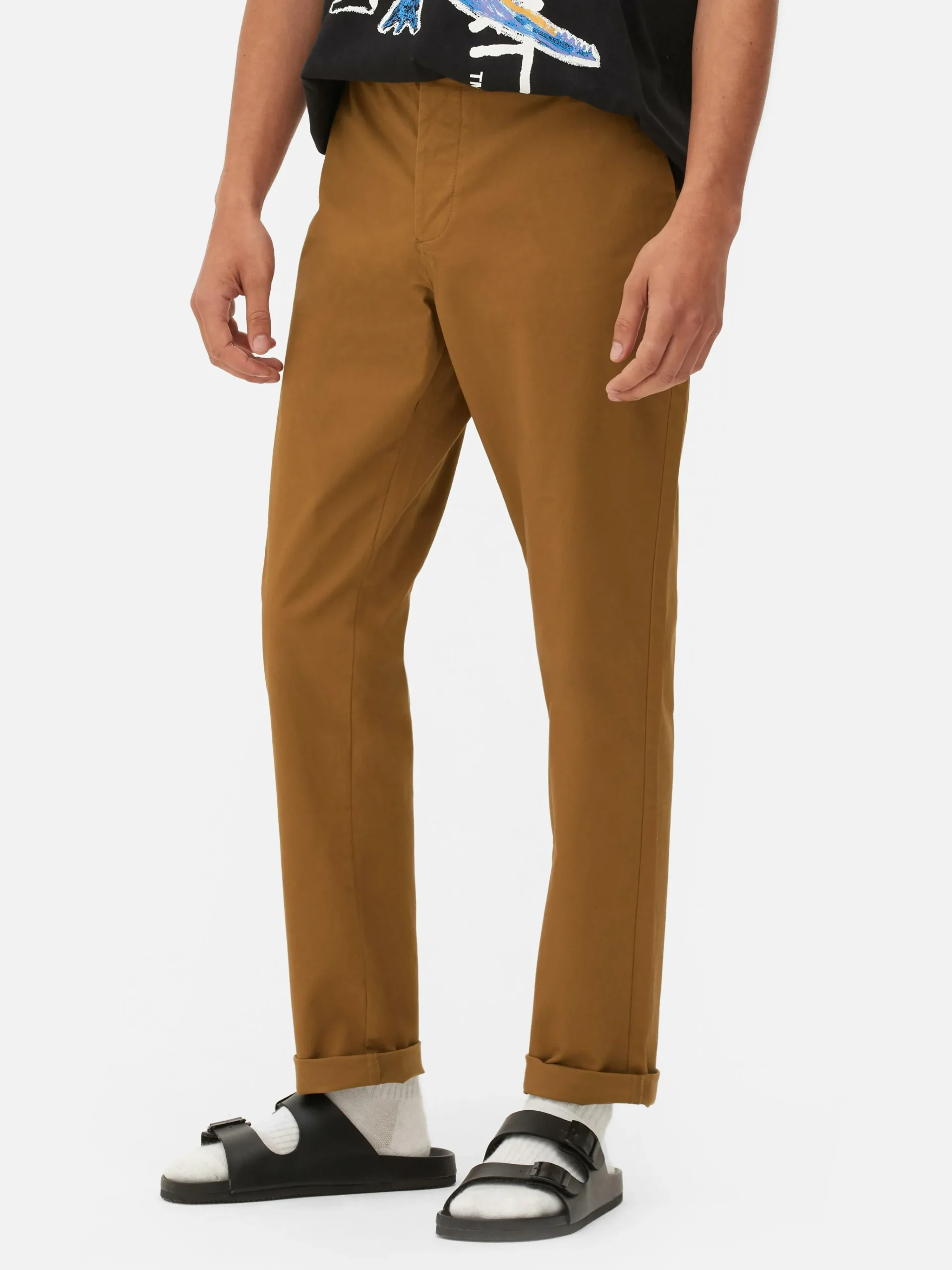 Primark Stretch Slim Chinos Tobacco Discount