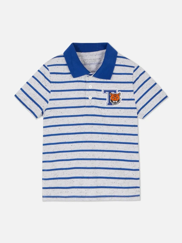 Primark Striped Polo Shirt Multi Cheap
