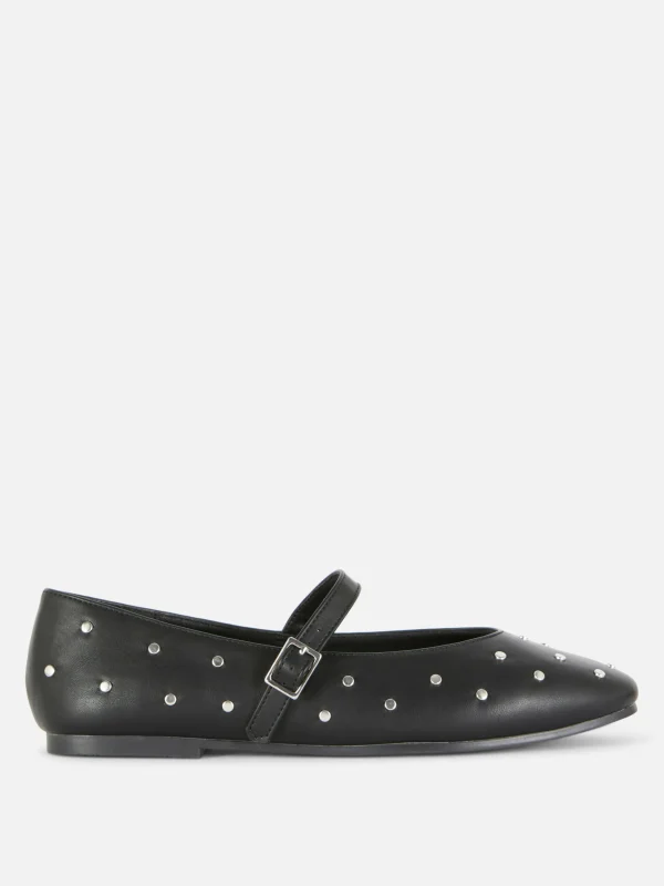 Primark Studded Mary Janes Black Cheap
