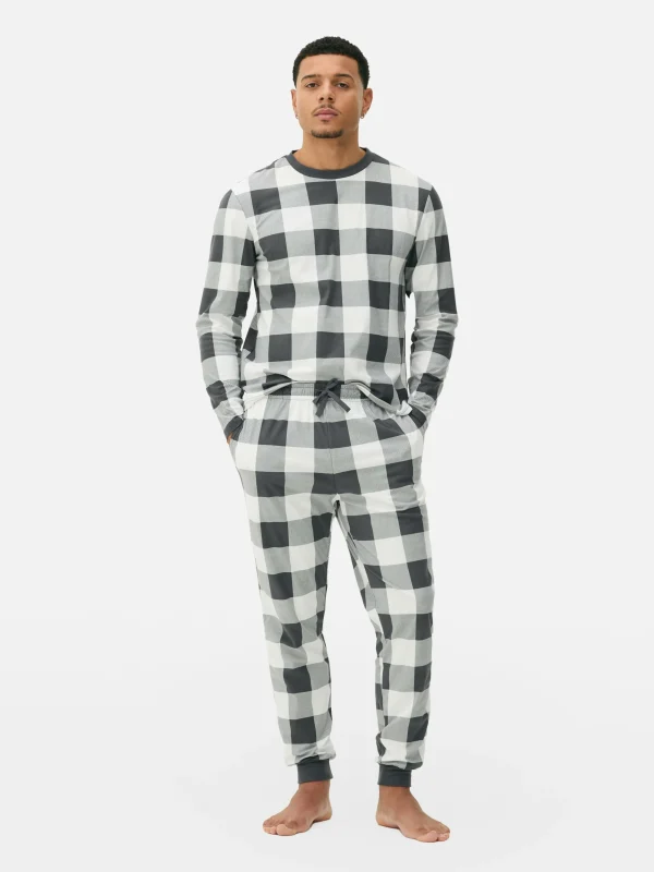 Primark Super Soft Long Pajamas Gray Fashion