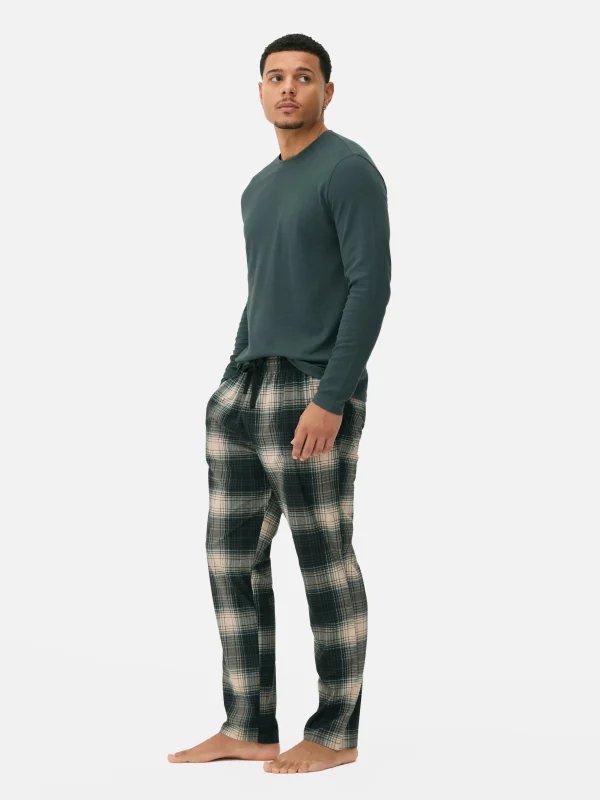 Primark Supersoft Long Pajamas Green Fashion