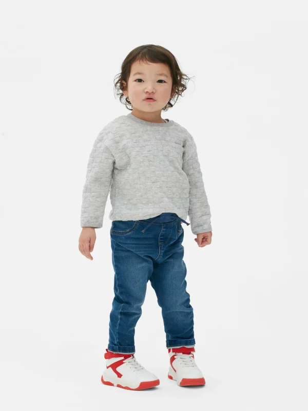 Primark Tapered Jogger Jeans Mid Blue Sale