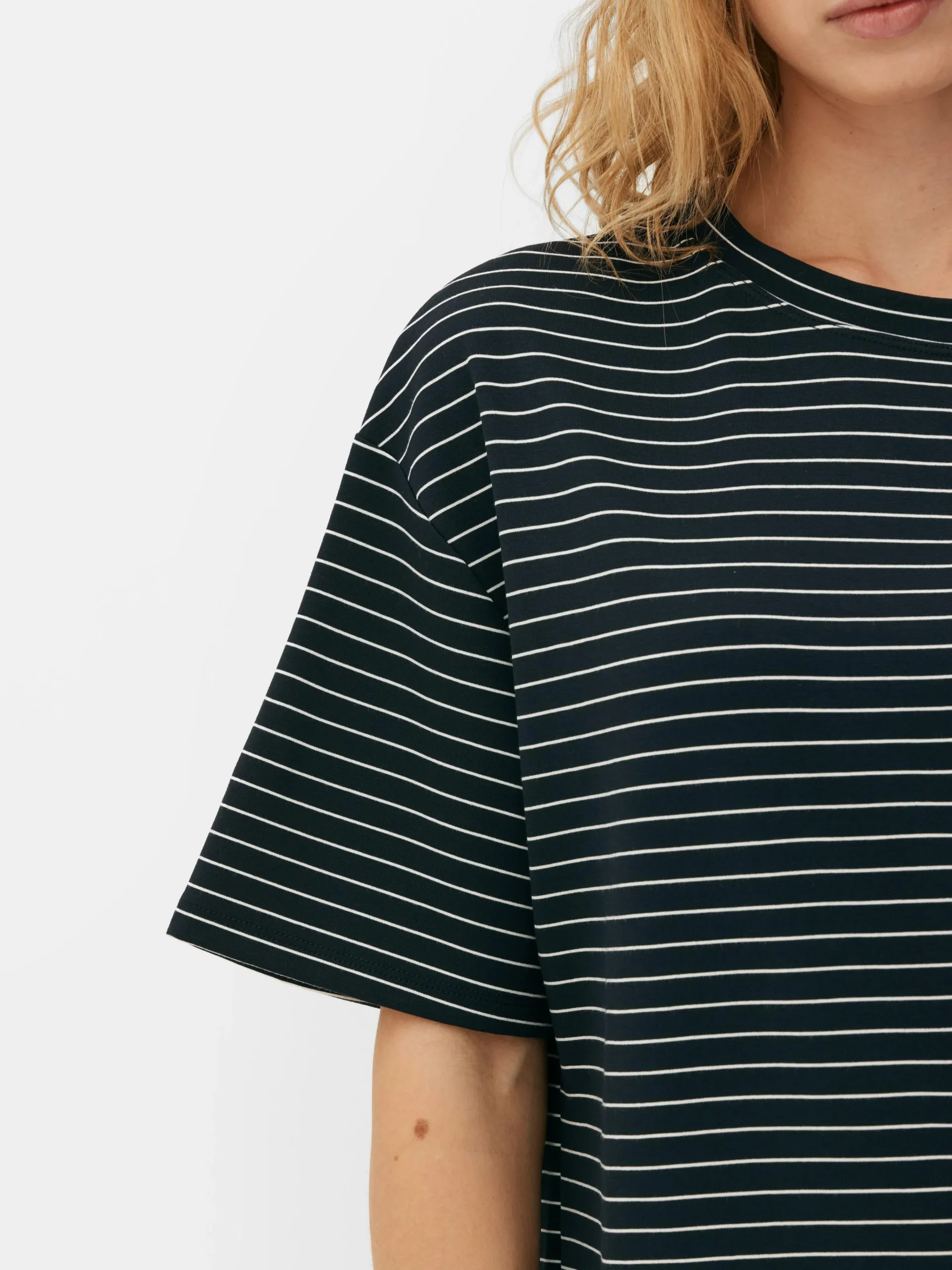 Primark The Edit Oversized T-Shirt Navy Online