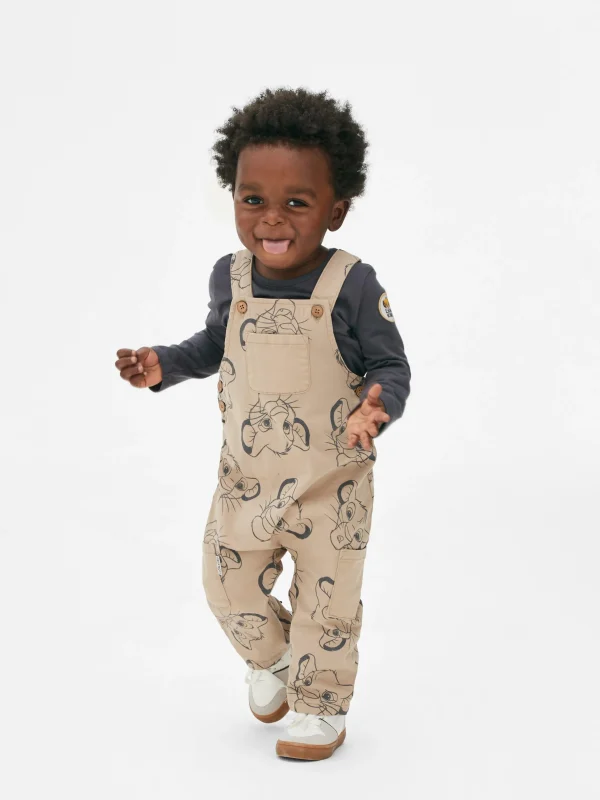 Primark The Lion King 30th Anniversary Tee And Overalls Set Stone Cheap
