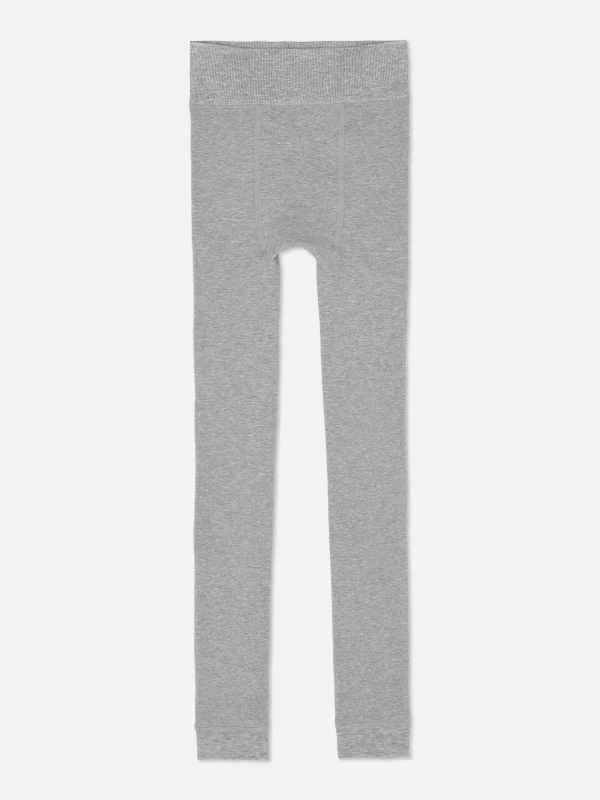 Primark Thermal Fleece Lined Leggings Gray Heather Online