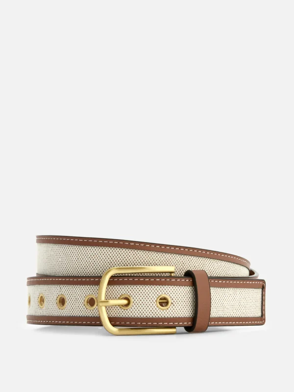 Primark Two-Tone Textured Belt Tan Sale