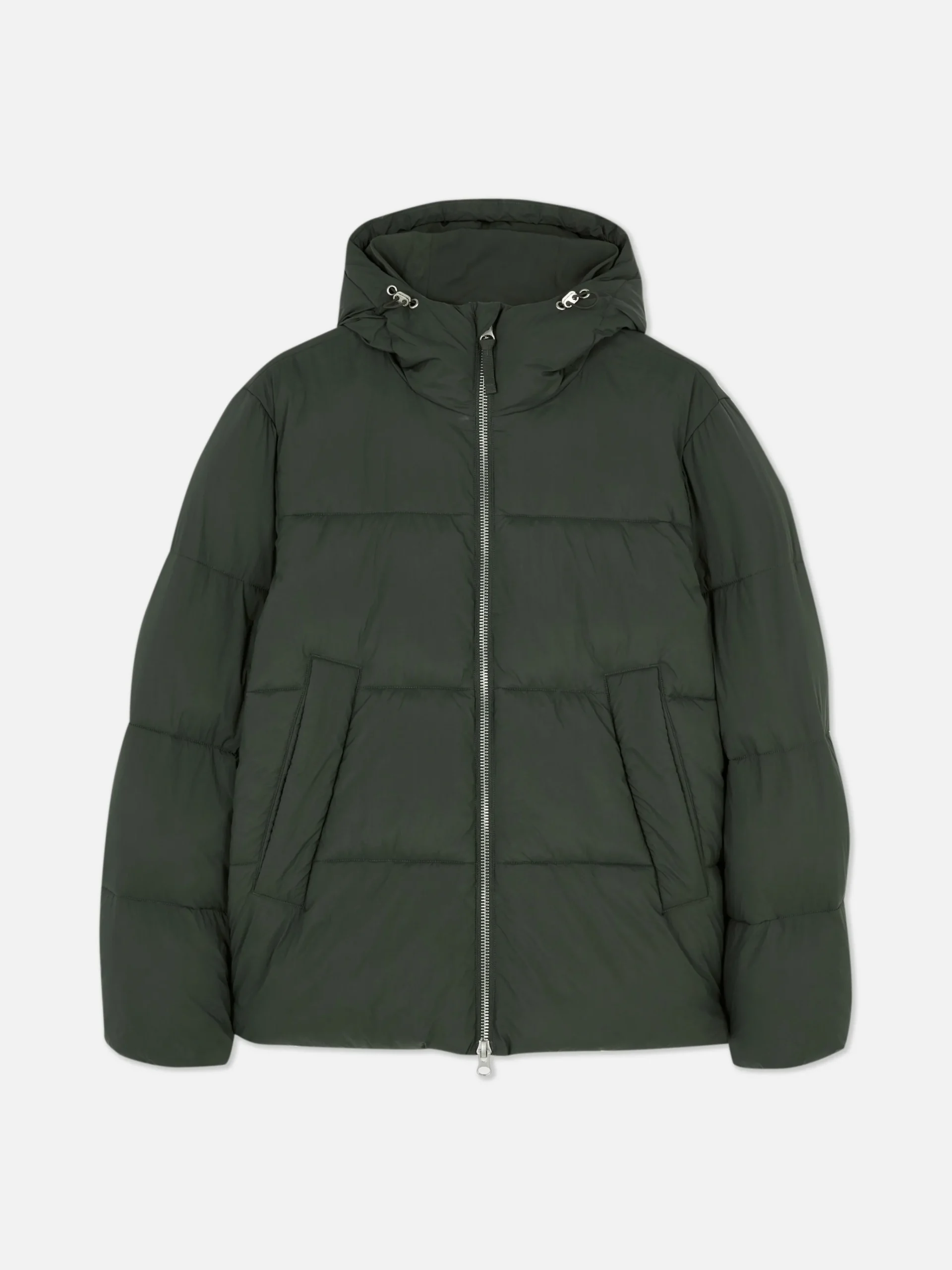 Primark Two-Way Zip Puffer Jacket Olive Shop