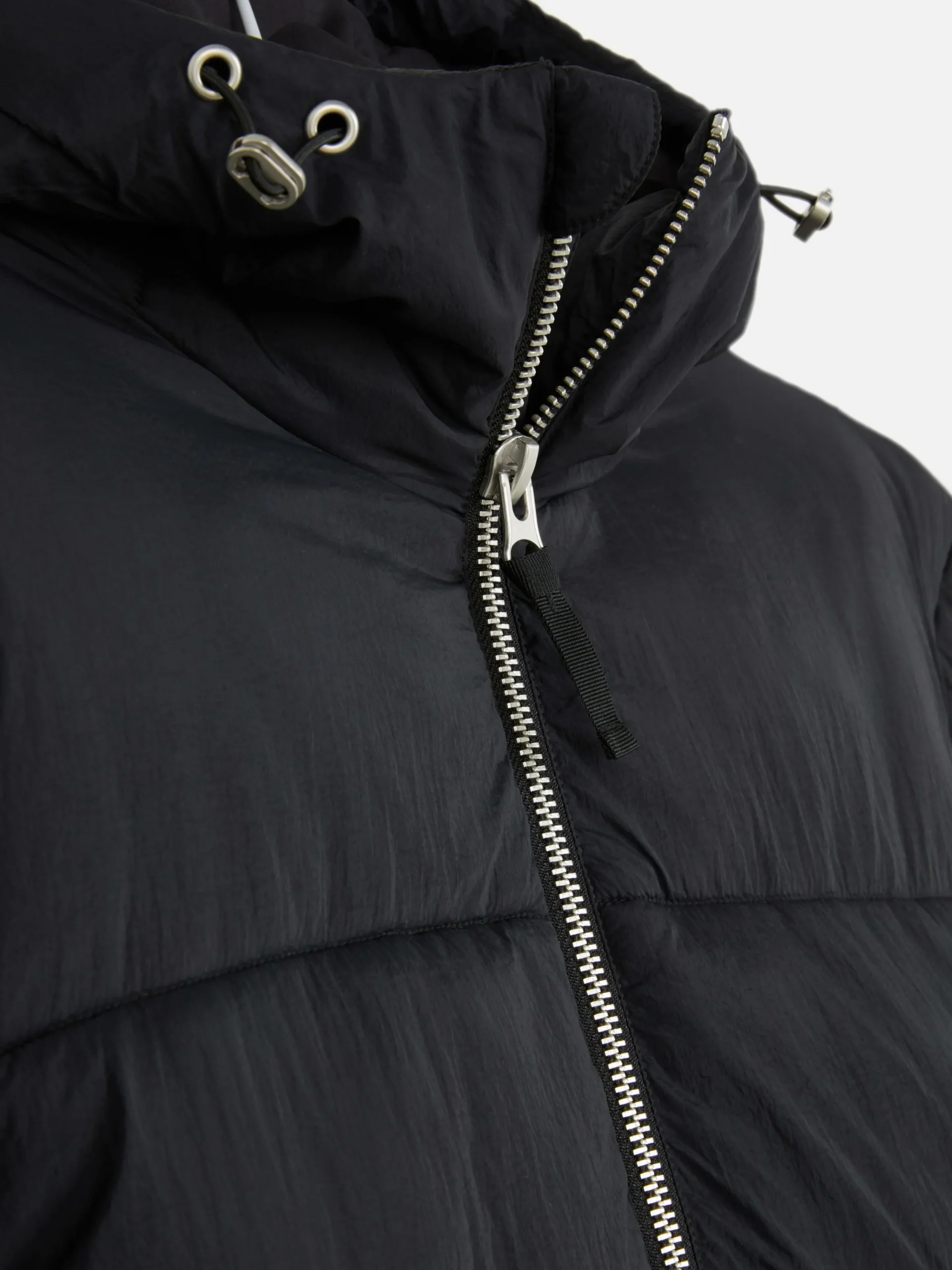 Primark Two-Way Zip Puffer Jacket Black Best Sale
