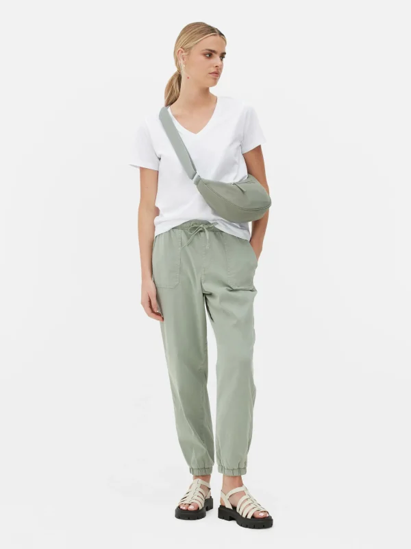 Primark V-Neck Short Sleeve T-Shirt White Best Sale