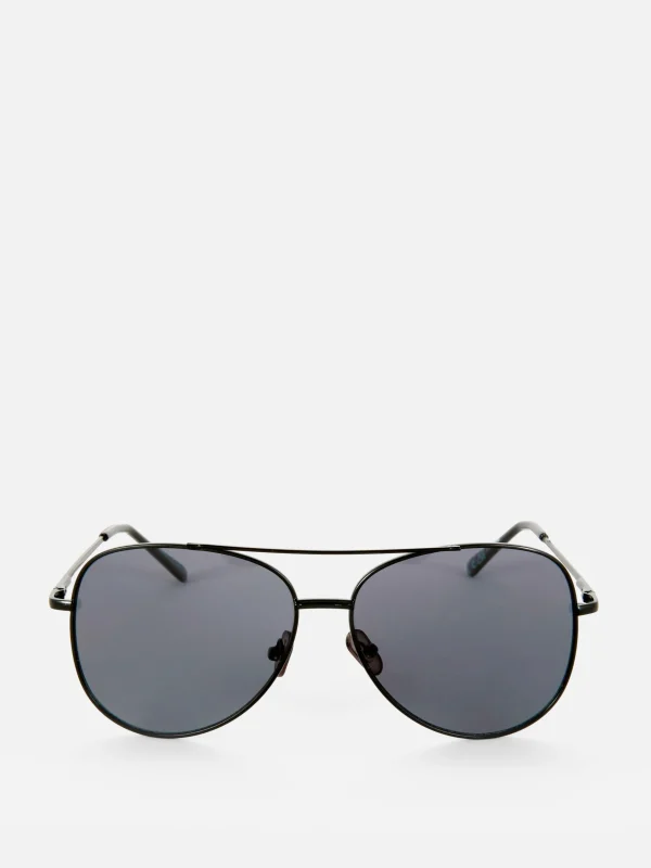 Primark Wire Rim Tinted Sunglasses Black Flash Sale