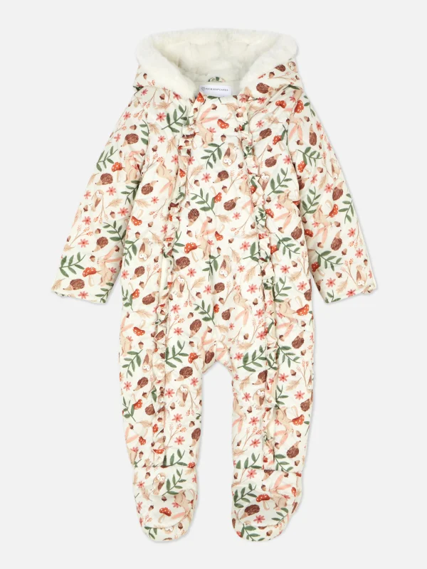 Primark Woodland Print Stroller Suit Ivory Online