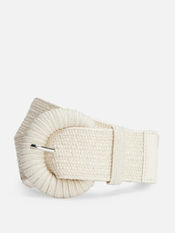 Primark Woven Belt Ivory Sale