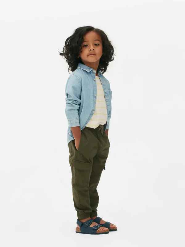 Primark Younger Boy Cargo Pants Olive Shop