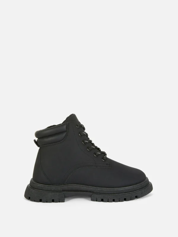 Primark Zip-Up Hiker Boots Black Online